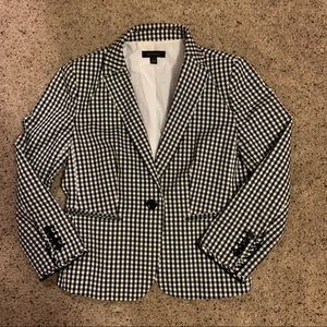 Ann Taylor gingham blazer